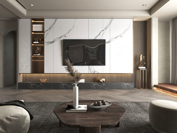 Marina Bay Waterfront Luxury Villa Living Space